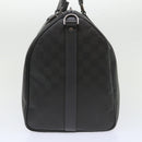 LOUIS VUITTON Damier Carbon Keepall Bandouliere 45 Bag Black N41324 Auth 46967SV-4