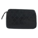 CHANEL Etui Lammleder Schwarz CC Auth 4707-2