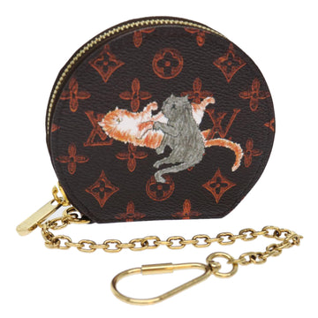 LOUIS VUITTON Catgram Chain Micro Powat Chapeau Coin Purse M63886 LV Auth 47211SM