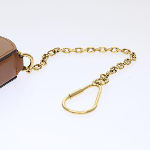 LOUIS VUITTON Catgram Chain Micro Powat Chapeau Coin Purse M63886 LV Auth 47211S