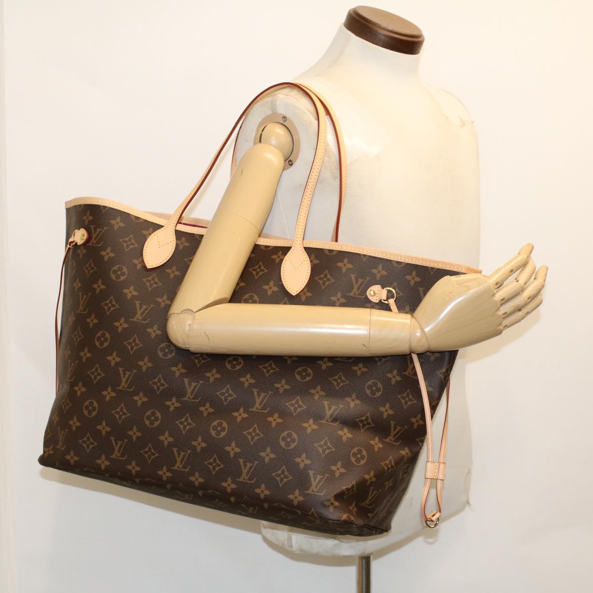 LOUIS VUITTON Monogram Neverfull GM Tote Bag M40157 LV Auth 47338A