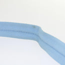 PRADA Terry Hand Bag Fabric Light Blue Black Auth 47378AM-9