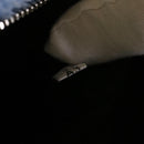 PRADA Terry Hand Bag Fabric Light Blue Black Auth 47378AM-25