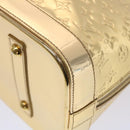 LOUIS VUITTON Monogram Miroir Alma GM Hand Bag Gold Dore M95274 LV Auth 47396S-16