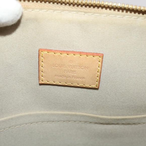 LOUIS VUITTON Monogram Miroir Alma GM Hand Bag Gold Dore M95274 LV Auth 47396S