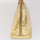 LOUIS VUITTON Monogram Miroir Alma GM Hand Bag Gold Dore M95274 LV Auth 47396S-4