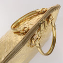 LOUIS VUITTON Monogram Miroir Alma GM Hand Bag Gold Dore M95274 LV Auth 47396S-6