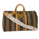 LOUIS VUITTON Monogram Stripe Keepall Bandouliere 50 Tas M45967 LV Auth 47401SM-1