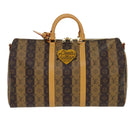 LOUIS VUITTON Monogram Stripe Keepall Bandouliere 50 Tas M45967 LV Auth 47401SM-13