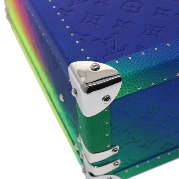 LOUIS VUITTON Monogram Taurillon Illusion Cotteville 40 Trunk M20477 Auth 47402SM