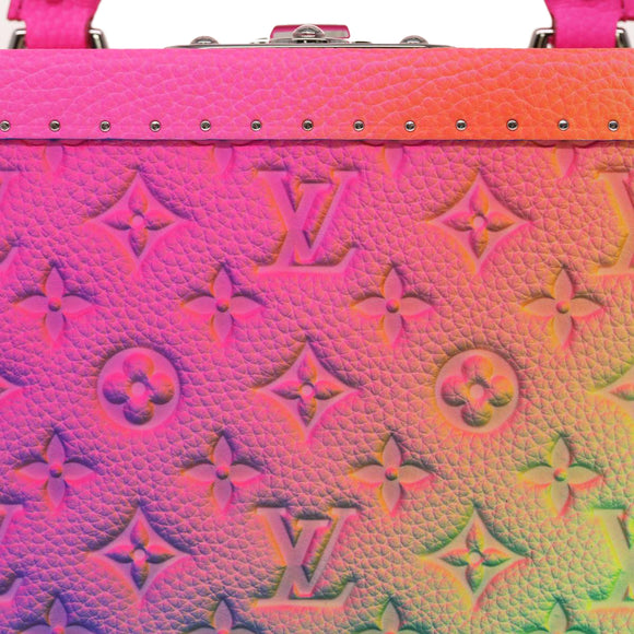 LOUIS VUITTON Monogram Taurillon Illusion Cotteville 40 Trunk M20477 Auth 47402SM