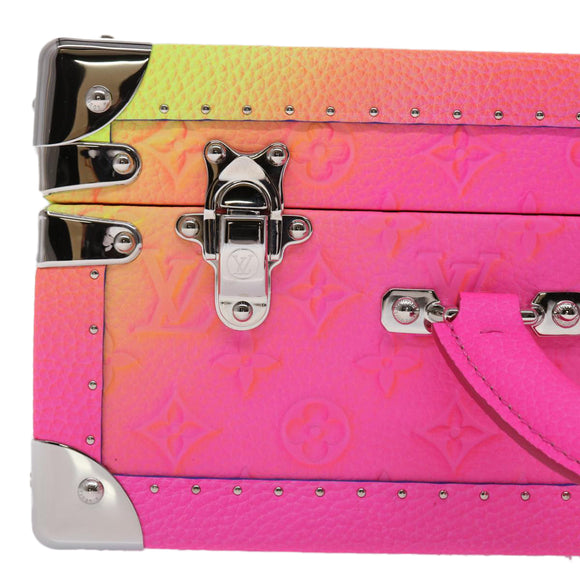 LOUIS VUITTON Monogram Taurillon Illusion Cotteville 40 Trunk M20477 Auth 47402SM