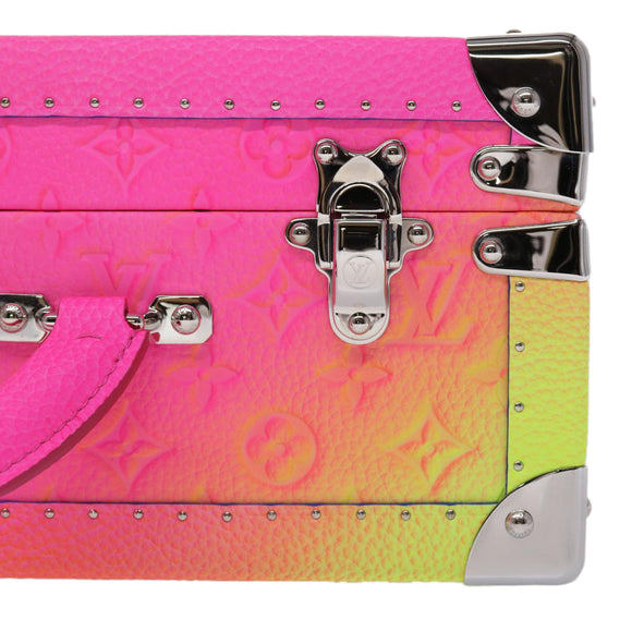 LOUIS VUITTON Monogram Taurillon Illusion Cotteville 40 Trunk M20477 Auth 47402SM