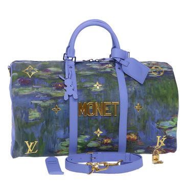LOUIS VUITTON Masters Collection MONET Keepall Bandouliere 50 Bag LV Auth 47436S