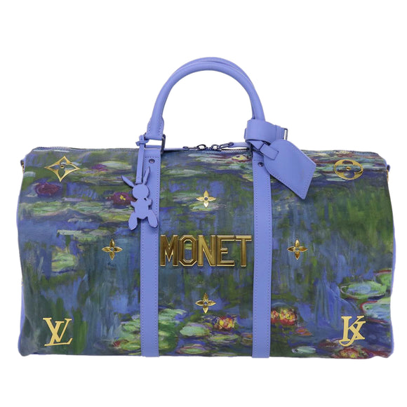 LOUIS VUITTON Masters Collection MONET Keepall Bandouliere 50 Bag LV Auth 47436S