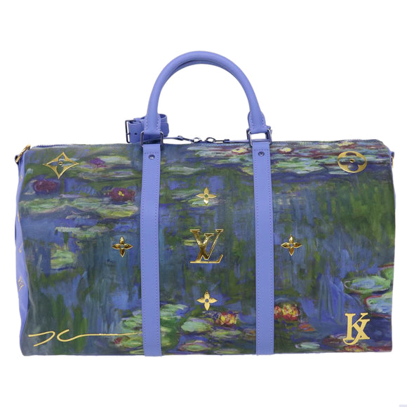 LOUIS VUITTON Masters Collection MONET Keepall Bandouliere 50 Bag LV Auth 47436S