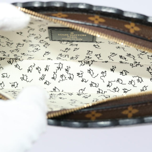 LOUIS VUITTON Catgram Pochette Full Cat Shoulder Bag Gray M53165 LV Auth 47438SM