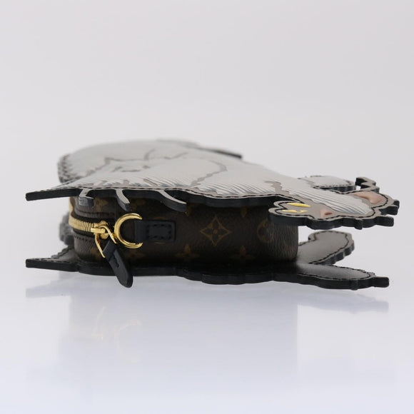 LOUIS VUITTON Catgram Pochette Full Cat Shoulder Bag Gray M53165 LV Auth 47438SM