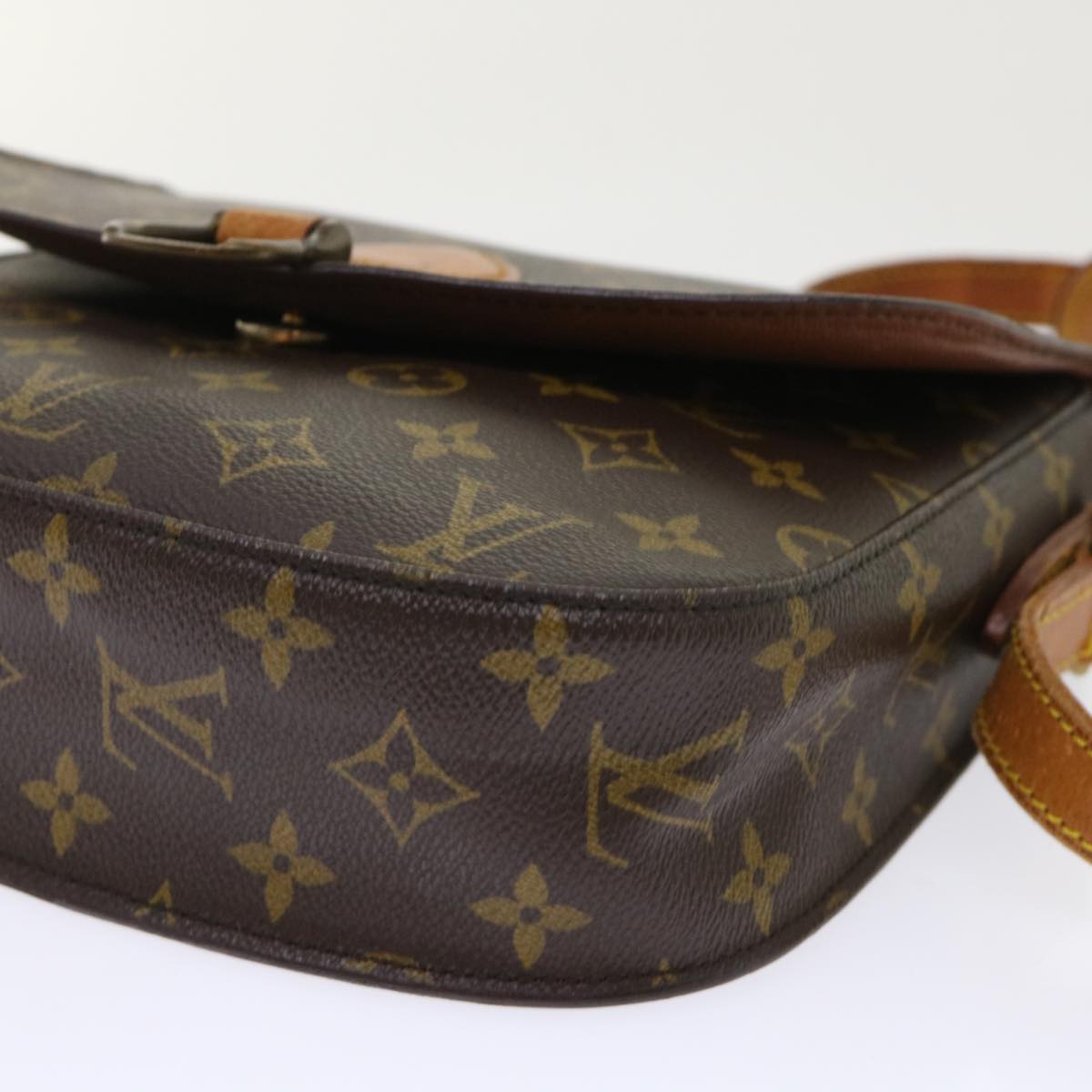 LOUIS VUITTON Monogram Saint Cloud GM Shoulder Bag M51242 LV Auth 47448