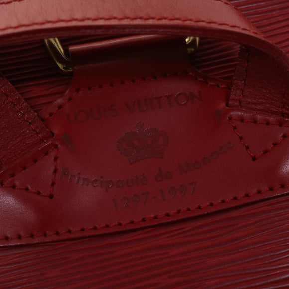 LOUIS VUITTON Epi Montsouris MM Rucksack Monaco 700th Rot LV Auth 47479