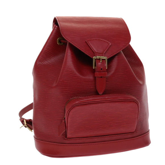LOUIS VUITTON Epi Montsouris MM Rucksack Monaco 700th Rot LV Auth 47479
