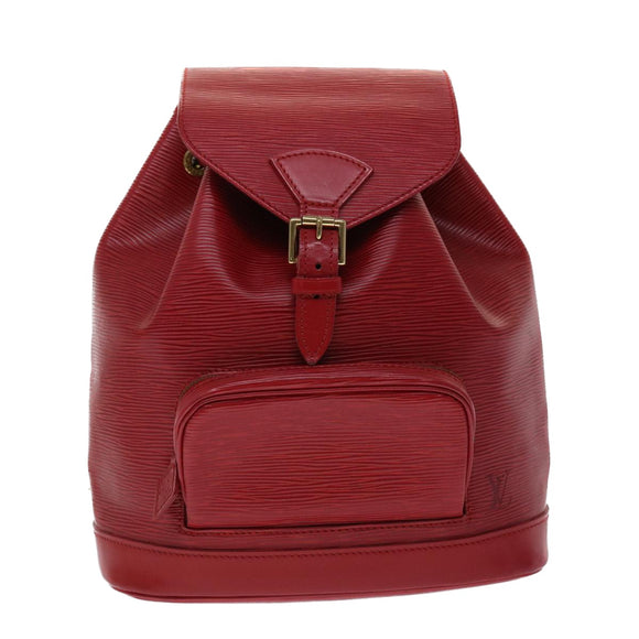 LOUIS VUITTON Epi Montsouris MM Rucksack Monaco 700th Rot LV Auth 47479