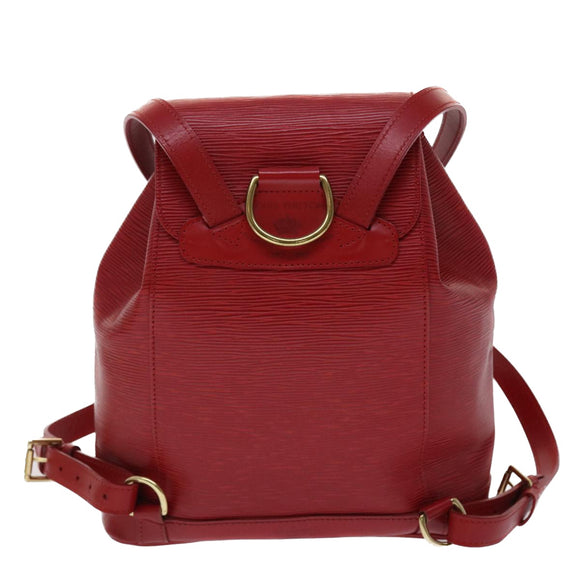 LOUIS VUITTON Epi Montsouris MM Rucksack Monaco 700th Rot LV Auth 47479
