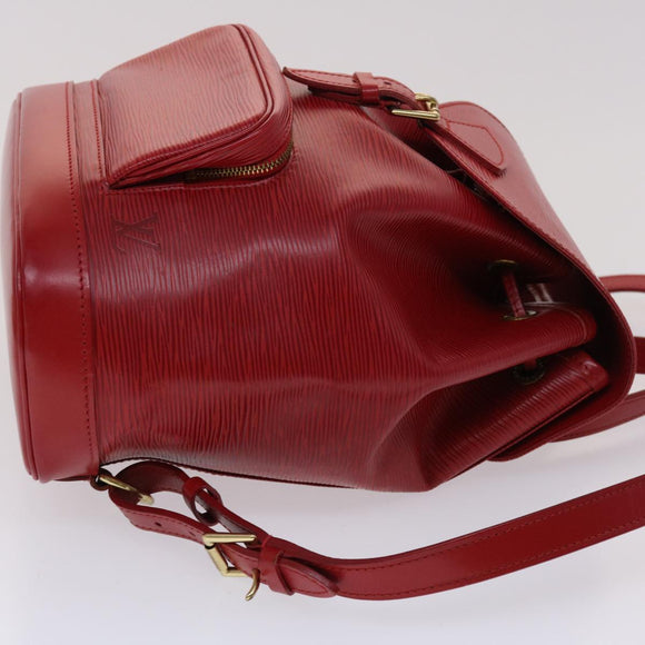LOUIS VUITTON Epi Montsouris MM Rucksack Monaco 700th Rot LV Auth 47479