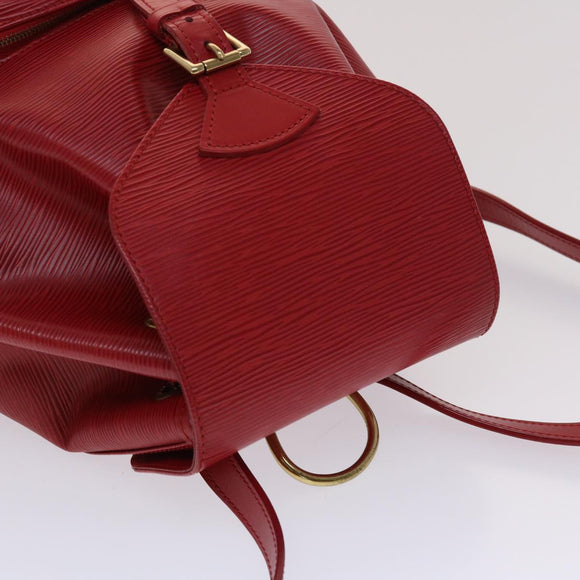 LOUIS VUITTON Epi Montsouris MM Rucksack Monaco 700th Rot LV Auth 47479
