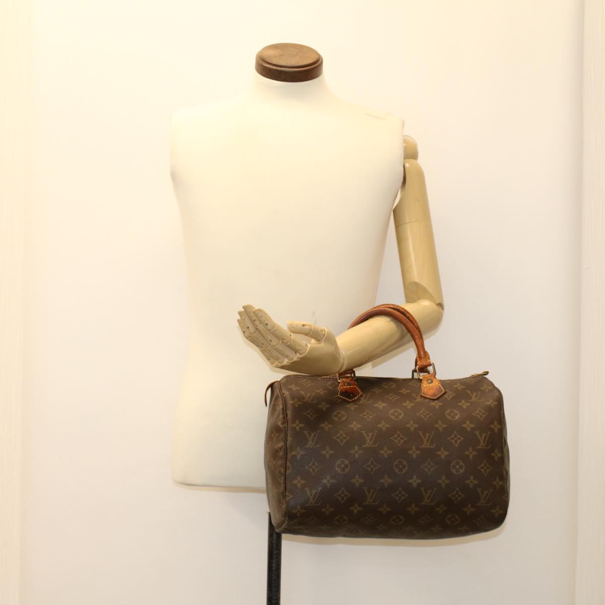 LOUIS VUITTON Monogram Speedy 30 Hand Bag M41526 LV Auth 47487