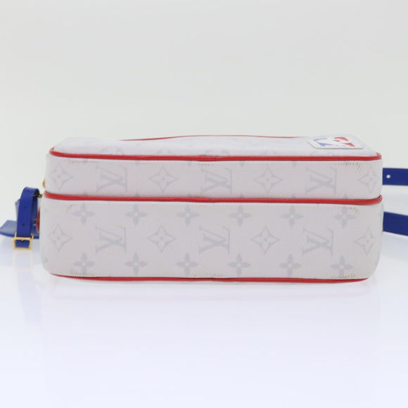 LOUIS VUITTON Monogram Nile PM Shoulder Bag NBA White M45583 LV Auth 47492SM