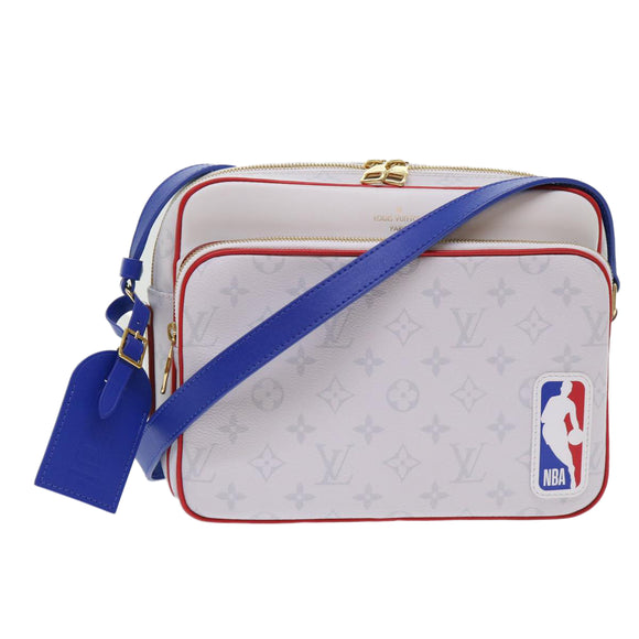LOUIS VUITTON Monogram Nile PM Shoulder Bag NBA White M45583 LV Auth 47492SM