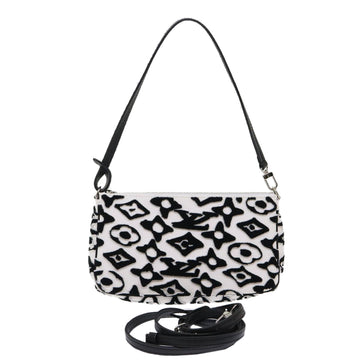 LOUIS VUITTON Monogram Tuftage Pochette Accessoires White M45565 LV Auth 47494SM