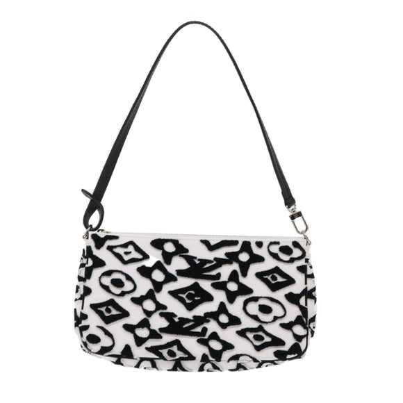 LOUIS VUITTON Monogram Tuftage Pochette Accessoires White M45565 LV Auth 47494S