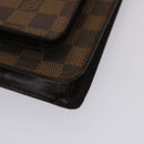 LOUIS VUITTON Damier Ebene Monceau 28 Hand Bag SPO 2way N48088 LV Auth 47539SAV-14