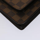LOUIS VUITTON Damier Ebene Monceau 28 Hand Bag SPO 2way N48088 LV Auth 47539SAV-15