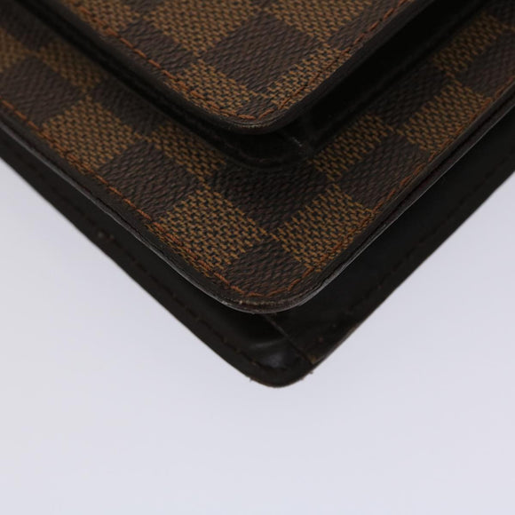 LOUIS VUITTON Damier Ebene Monceau 28 Hand Bag SPO 2way N48088 LV Auth 47539V