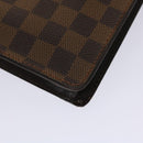 LOUIS VUITTON Damier Ebene Monceau 28 Hand Bag SPO 2way N48088 LV Auth 47539SAV-16