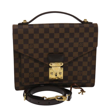 LOUIS VUITTON Damier Ebene Monceau 28 Hand Bag SPO 2way N48088 LV Auth 47539V