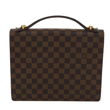 LOUIS VUITTON Damier Ebene Monceau 28 Hand Bag SPO 2way N48088 LV Auth 47539V - 0