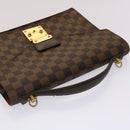 LOUIS VUITTON Damier Ebene Monceau 28 Hand Bag SPO 2way N48088 LV Auth 47539V-6