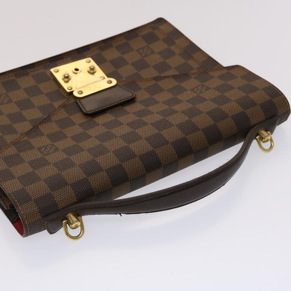 LOUIS VUITTON Damier Ebene Monceau 28 Hand Bag SPO 2way N48088 LV Auth 47539V
