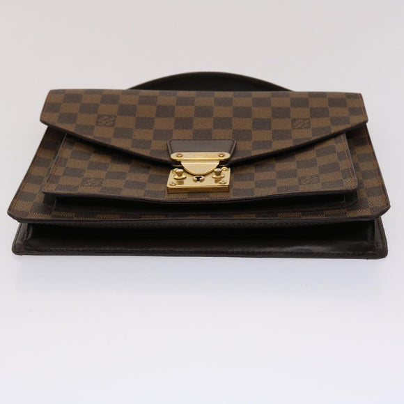 LOUIS VUITTON Damier Ebene Monceau 28 Hand Bag SPO 2way N48088 LV Auth 47539SAV