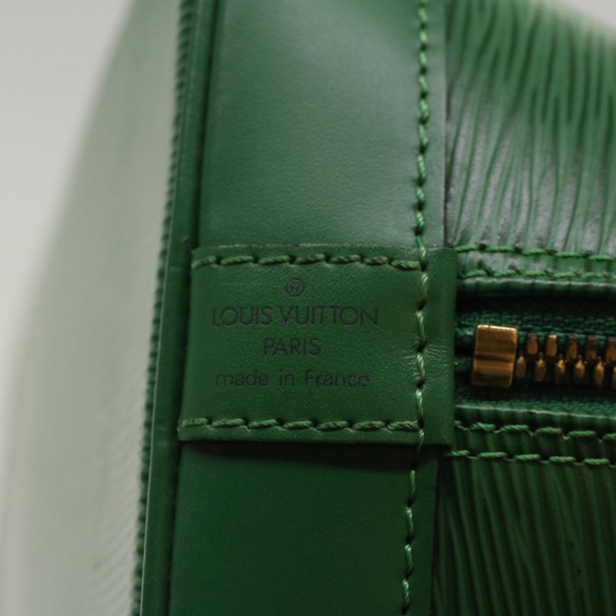 LOUIS VUITTON Epi Alma Hand Bag Borneo Green M52144 LV Auth 47554