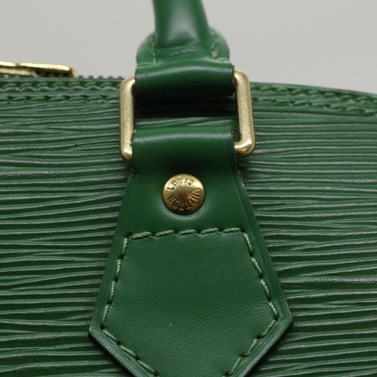 LOUIS VUITTON Epi Alma Hand Bag Borneo Green M52144 LV Auth 47554