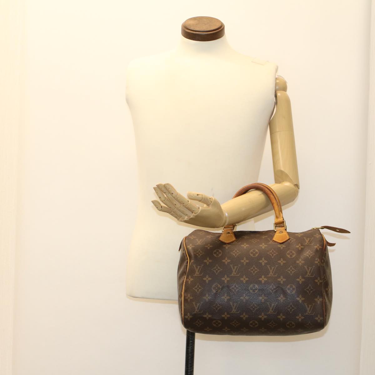 LOUIS VUITTON Monogram Speedy 30 Hand Bag M41526 LV Auth 47555