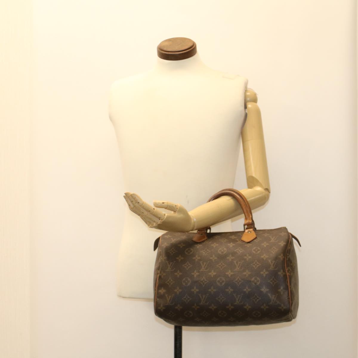 LOUIS VUITTON Monogram Speedy 30 Hand Bag M41526 LV Auth 47574