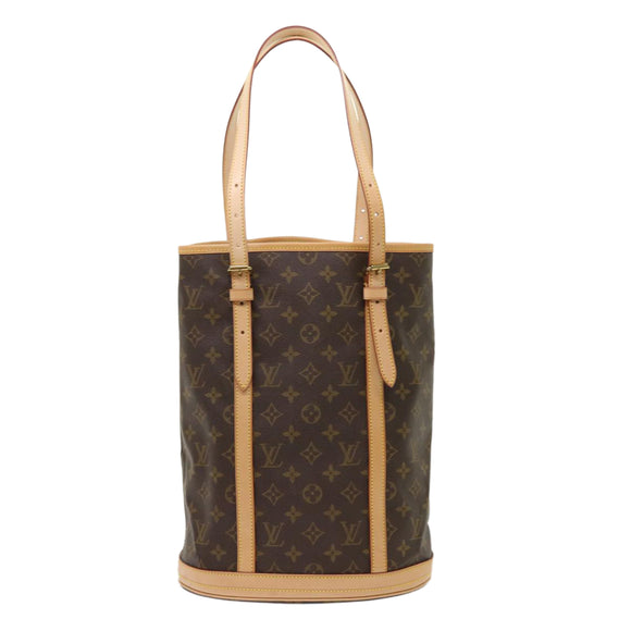 LOUIS VUITTON Monogram Bucket GM Shoulder Bag M42236 LV Auth 47587V