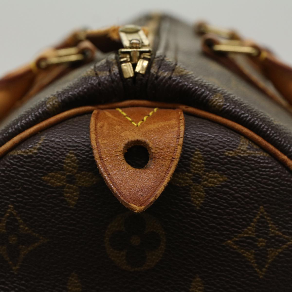 LOUIS VUITTON Monogram Speedy 35 Hand Bag M41524 LV Auth 47590