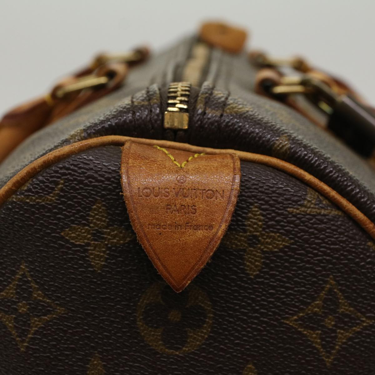 LOUIS VUITTON Monogram Speedy 35 Hand Bag M41524 LV Auth 47590